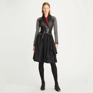 NWT $798 Tory Burch Plaited Shawl Ribbed Cardigan